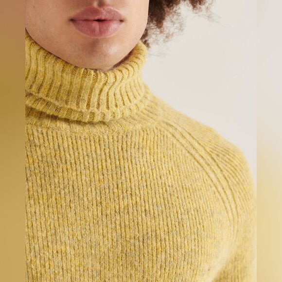 Superdry Men's Mustard Turtleneck Sweater - Picture 9 of 9